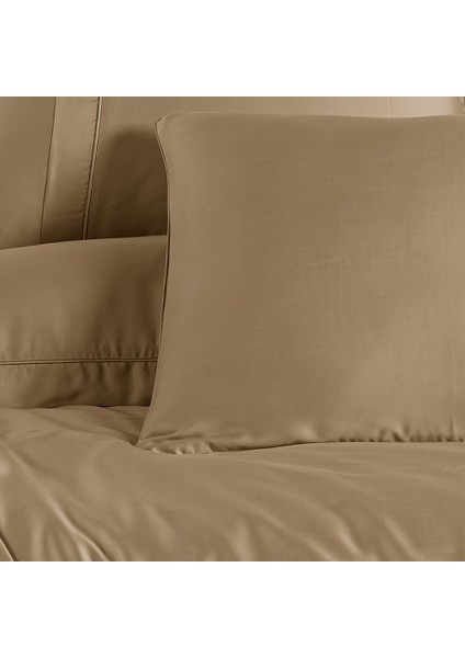 Gold Cappucino - Çift Kişilik 300 Tc Tencel Düz Saten Nevresim Takımı fiyatları
