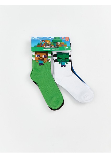 Yeni Sezon Minecraft Desenli Erkek Çocuk Soket Çorap 5'li fiyatları