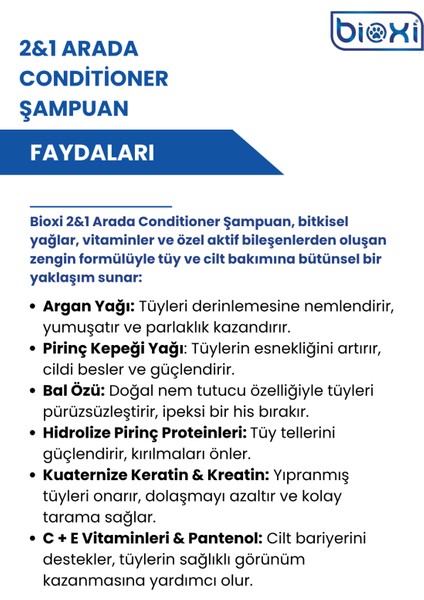 Kedi ve Köpekler Için 2&1 Arada Conditioner Şampuan 200 ml modelleri