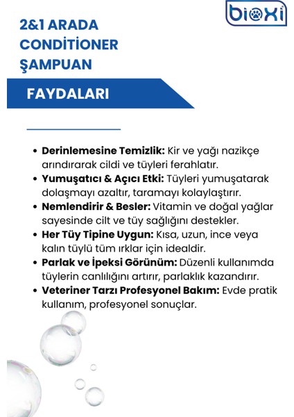 Kedi ve Köpekler Için 2&1 Arada Conditioner Şampuan 200 ml fırsatları