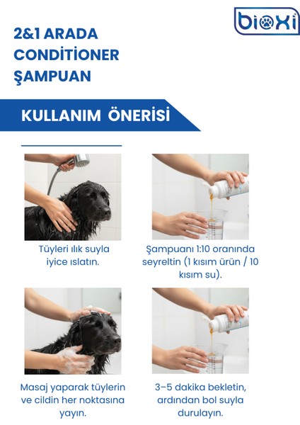 Kedi ve Köpekler Için 2&1 Arada Conditioner Şampuan 200 ml indirimleri