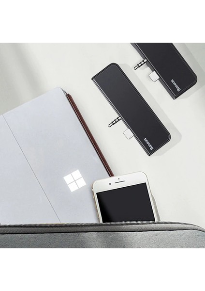 Baseus Multifunctional Hub Surface Go(Type-C+Audio To HD4K+USB3.0+TYPE-C(DATA)+AUDIOK-(1903) fırsatları