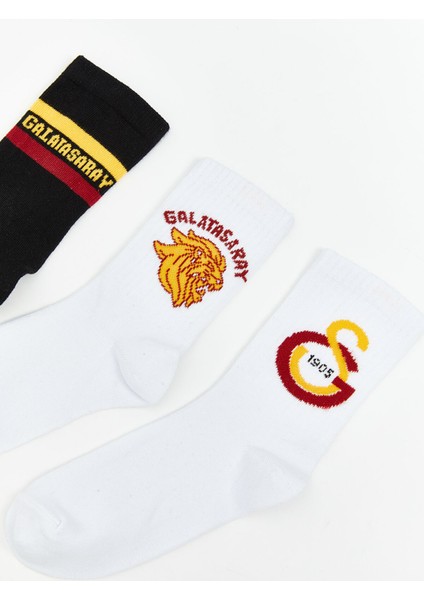 Yeni Sezon Galatasaray Desenli Erkek Çocuk Soket Çorap 5'li fırsatları