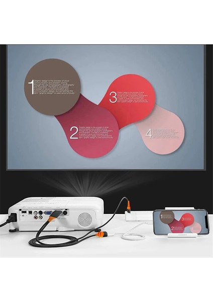 Ally Phone USB Hdtv Cable Lightning Type C HDMI KABLOSU-(1903)