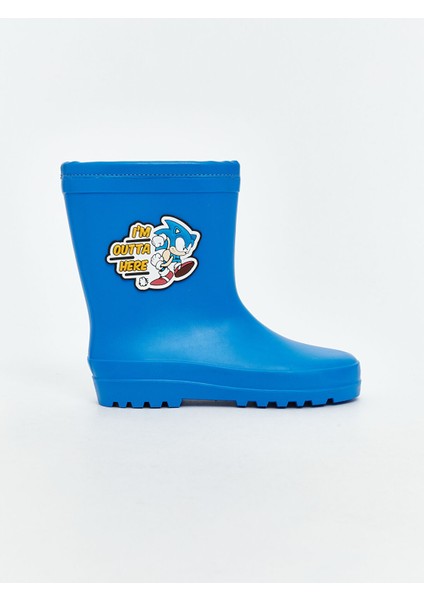Yeni Sezon Sonic Baskılı Erkek Çocuk Yağmur Botu
