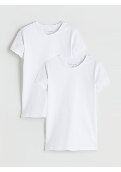 Yeni Sezon Bisiklet Yaka Erkek Çocuk Fanila 2'li