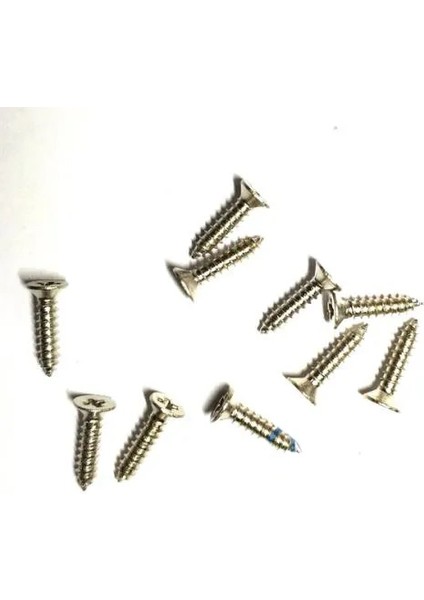 Klips, Menteşe, Ayak, Ağaç, Sunta Vidası 2,2x9,5mm - Nikel 100 Adet