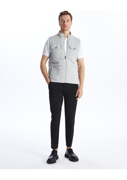 Yeni Sezon Standart Kalıp Dik Yaka Erkek Triko Yelek modelleri