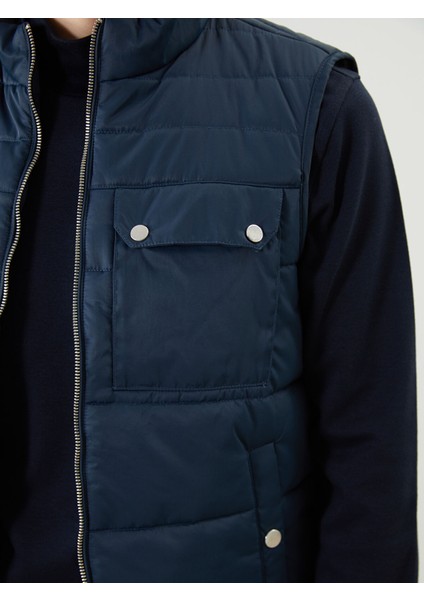 Yeni Sezon Standart Kalıp Dik Yaka Erkek Şişme Yelek modelleri