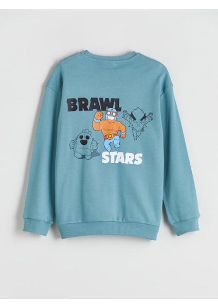 Yeni Sezon Bisiklet Yaka Brawl Stars Baskılı Erkek Çocuk Tişört modelleri