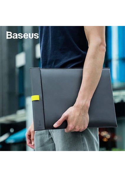 Baseus LET&#039;&#039;S Go Çift Katmanlı Deri Kılıf Çanta 13 Inch Macbook Dell LENOVO-(1903) fiyatları