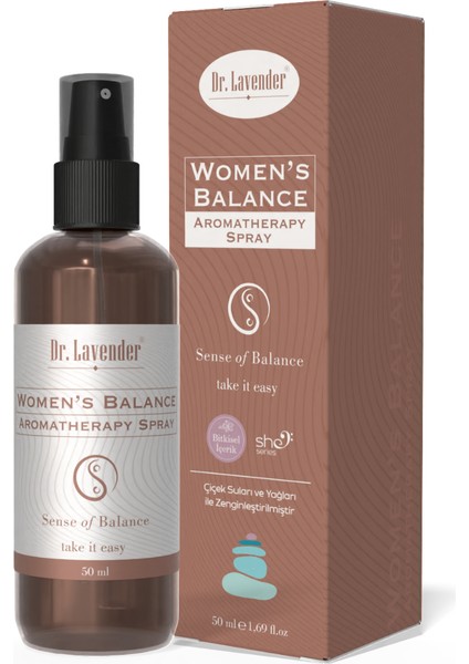 Kadınlara Özel Vücut Dengeleyici Sprey 50 ml & Hormonal Denge, Stres Giderici Sprey, Uyku Spreyi