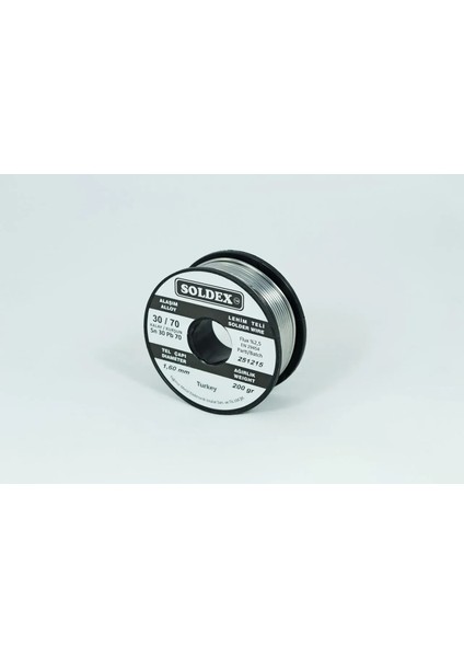 30-70 Lehim Teli 200 gr 1,6 mm Sn:30 - Pb:70