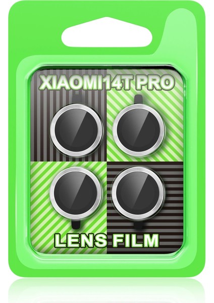 CPT05 Xiaomi Mi 14T Pro Raze Metal Kamera Lens - Gümüş