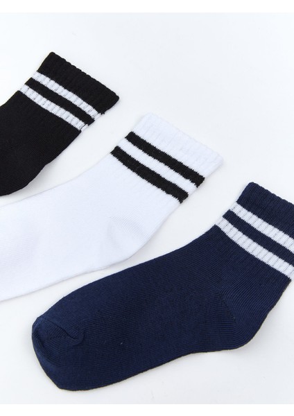 Yeni Sezon Çizgili Erkek Çocuk Soket Çorap 3'lü fiyatları