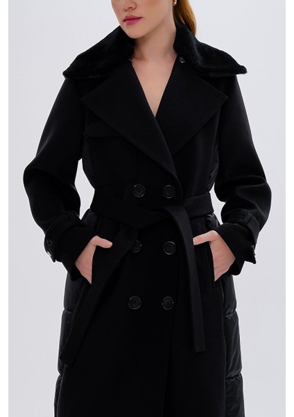 Kadın Tekstil Siyah Mont modelleri