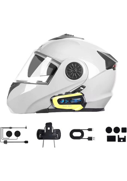 N3X Rgb Işıklı Intercom 3 Kişi Bağlantılı 1000MAH Motosiklet Bluetooth Kulaklık Seti indirimleri