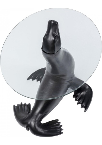 Side Table Sea Lion Deniz Aslanı Siyah Orta Sehpa indirimleri