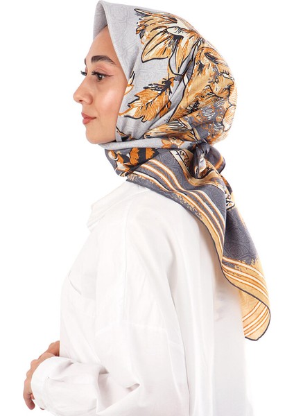 Füme Derya Desen Twill Ipek Eşarp fiyatları