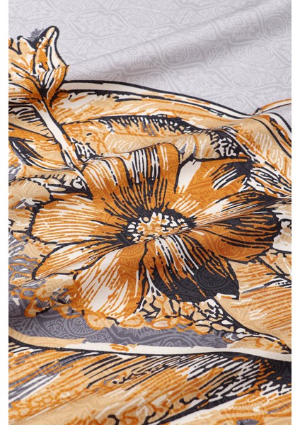 Füme Derya Desen Twill Ipek Eşarp fırsatları