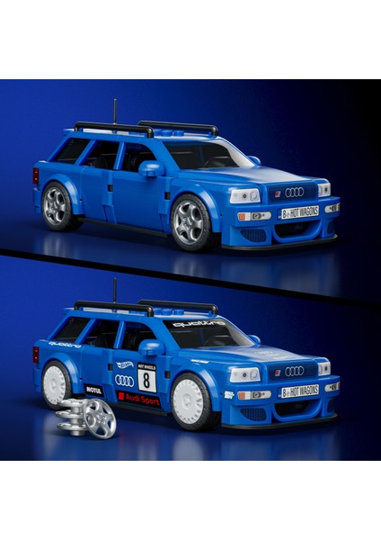 ™ Hot Wheels® Speed Serisi - '94 Audi Avant Rs2 Yapı Oyuncağı Seti (252 Parça), Koleksiyoncular Için modelleri