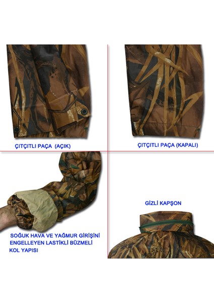 Imperteks Takım Yağmurluk 11010 (Sazlık Desen) Xxl fiyatları