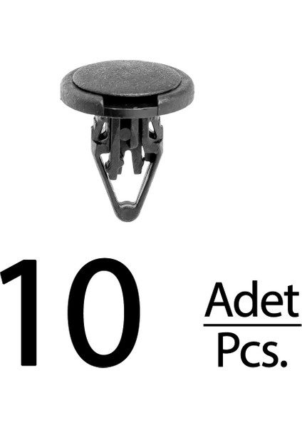 Jeep, Chrysler Için Çamurluk Etek Klipsi- 10 Adet