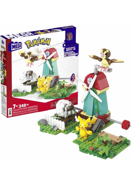 HKT21 Mega™ Pokémon™ Countryside Windmill - Yel Değirmeni Kasabası Seti 240 Parça +7 Yaş fiyatları