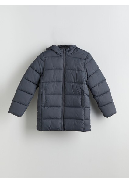 Yeni Sezon Kapüşonlu Erkek Çocuk Şişme Mont