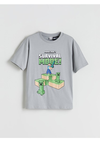 Yeni Sezon Minecraft Baskılı Erkek Çocuk Tişört modelleri