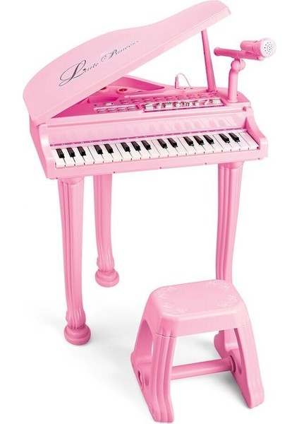 BAO-1403-0213 Pink 37 Tuş Büyük Pembe Piyano Mp3 ve Mikrofonlu