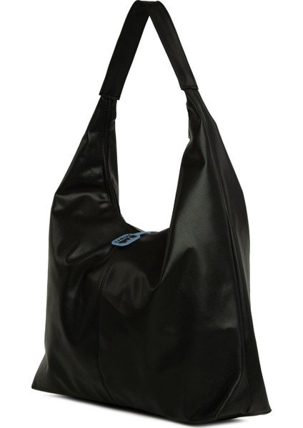 Siyah Yumuşak Dokulu Oval Maxi Boy Omuz Çantası fiyatları