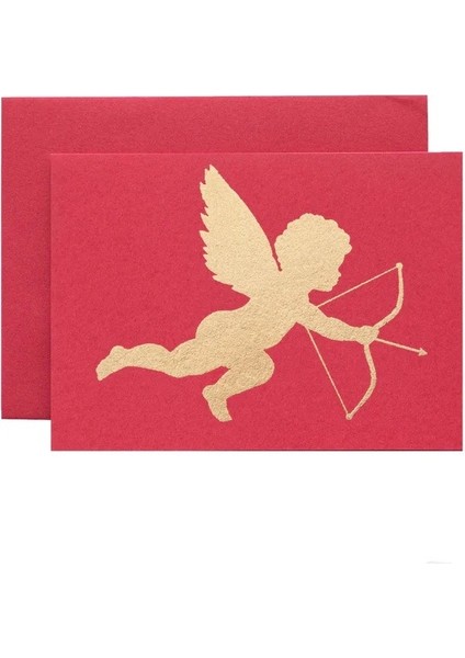 Red Cupid Card 4.25" x 5.5"