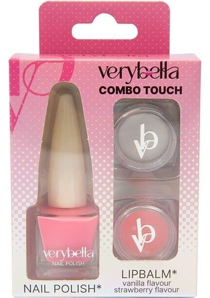 VRB37000 Very Bella - Bakım Seti (2 Farklı Renk ve Aromalı Lip Gloss+Oje)
