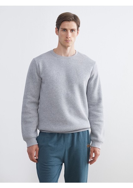 Yeni Sezon Bisiklet Yaka Erkek Sweatshirt