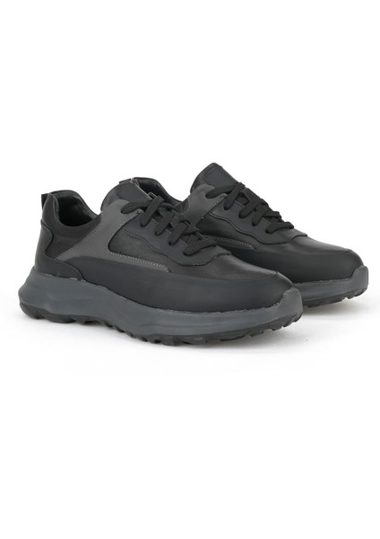 , Erkek Hakiki Deri Sneaker 153983Z907 Siyah fiyatları