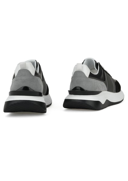 , Erkek Hakiki Deri Sneaker 153983Z1425 Siyah modelleri