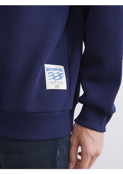 Yeni Sezon Fermuarlı Dik Yaka Uzun Kollu Erkek Sweatshirt fırsatları