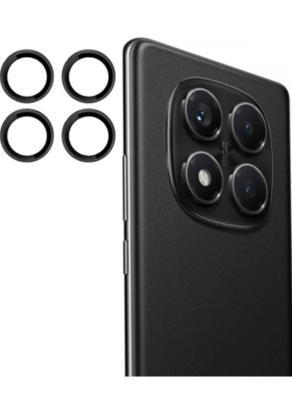 CPT05 Xiaomi Redmi Note 14 Pro 4g Pvd Metal Kamera Lens - Siyah