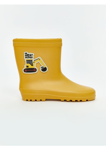 Yeni Sezon Iş Makinesi Baskılı Erkek Çocuk Yağmur Botu fiyatları