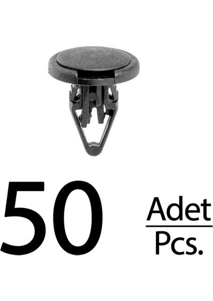 Jeep, Chrysler Için Çamurluk Etek Klipsi- 50 Adet