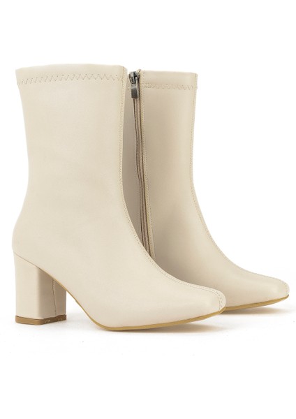 , Kadın Topuklu Bot 1531044Z4007 Bej fiyatları