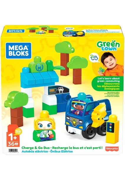 HDX90 Mega Bloks® Doğa Dostu Otobüs Seti 36 Parça +1 Yaş