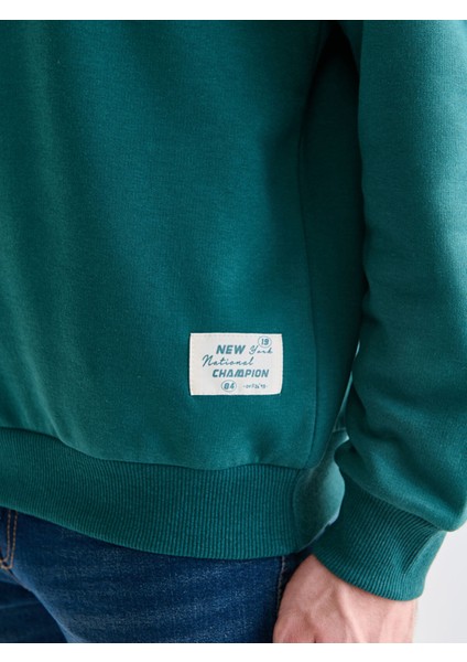 Yeni Sezon Dik Yaka Erkek Sweatshirt modelleri