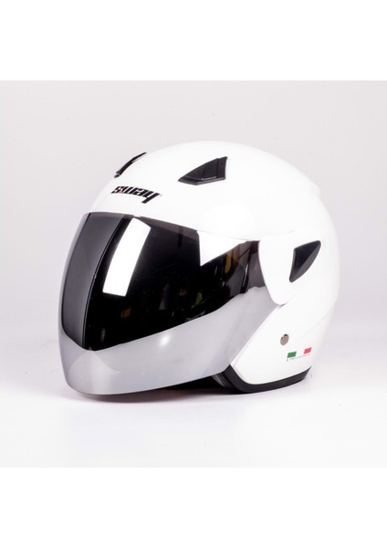 702B Vizörlü Yarım Kask Beyaz Small modelleri