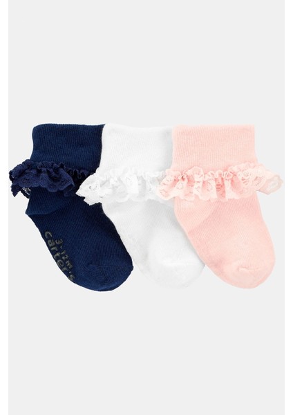 Kız Bebek 3lü Çorap