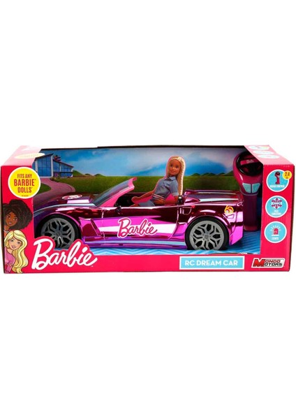 1063619 Sun-Mon-Mmt-Rc Araba Barbıe Convertıble Rüya Arabası F F 42CM Işıklı 2