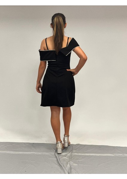 Siyah Fiyonk Detaylı Mini Abiye Elbise 10-16 Yaş fırsatları