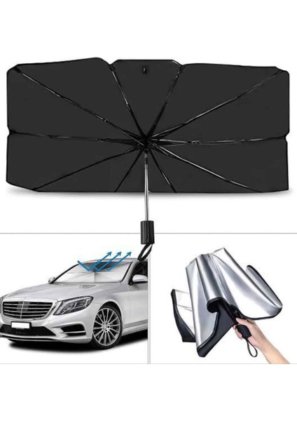 Yeni Nesil Tüm Araç Modellerine Uygun Oto Şemsiye Katlanabilir UV Işınlarına Karşı