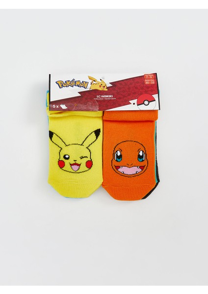 Yeni Sezon Pokemon Desenli Erkek Çocuk Patik Çorap 5'li fiyatları